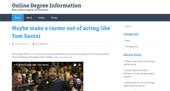 Desktop Screenshot of online-degree-information.com